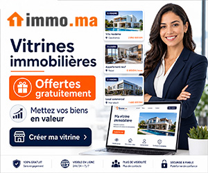 Vitrine immobilière gratuite sur 1immo.ma