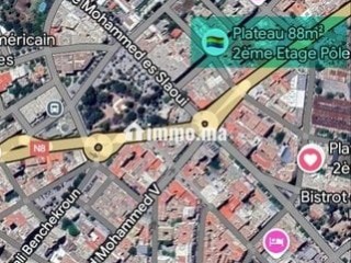 Bureau neuf 88m2 au 2ème étage VN Fès - Bureau à louer - Fes