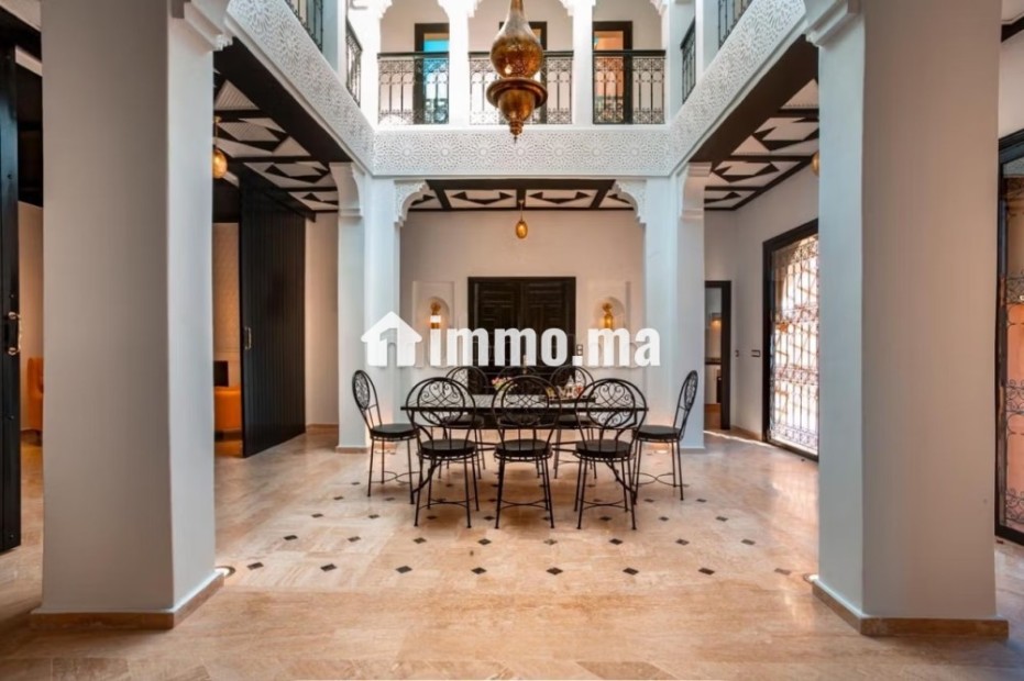 Magnifique villa style riad meublé a vendre - Vente Immobilier - Marrakech - photo 1