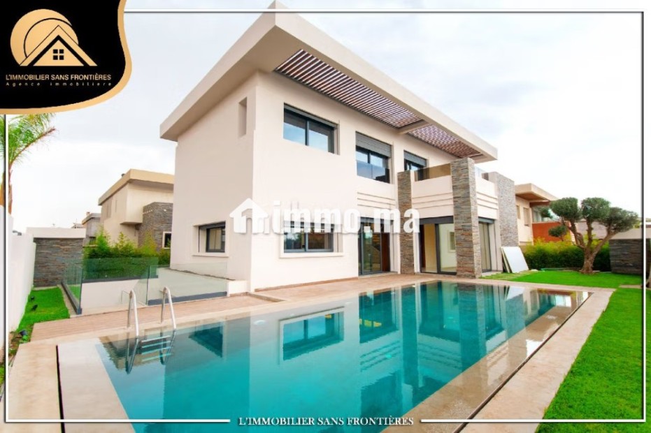 Villa moderne vide à louer, résidence golfique, piscine et jardin privés, Route Ourika - Location Immobilier - Marrakech - photo 1