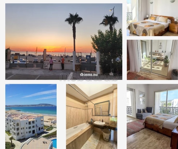 1 Chambre 93M2, Vue Piscine, Bord de Mer Ghandouri - Vente Immobilier - Tanger - photo 1