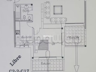 1 Chambre 93M2, Vue Piscine, Bord de Mer Ghandouri - Appartement à vendre - Tanger