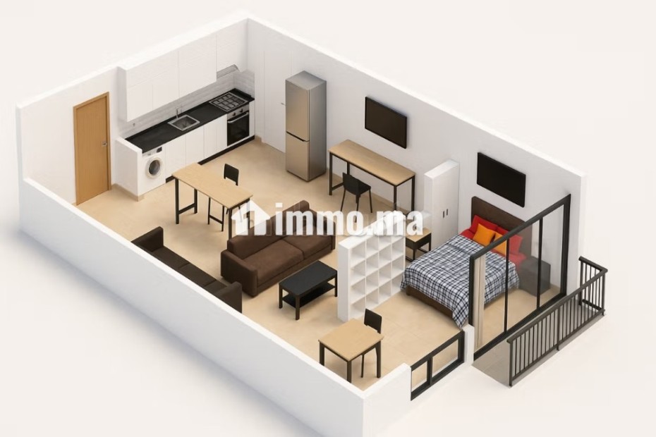 Studio meublé Quartier des Hôpitaux Abdelmoumen - Location Immobilier - Casablanca - photo 3