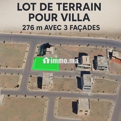 Terrain à vendre – Marrakech (276 m² / 3 façades ) - Vente Immobilier - Marrakech - photo 1