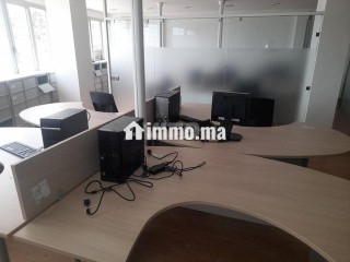 Plateau equipe open space 120m a loue bd zerktouni - Bureau à louer - Casablanca