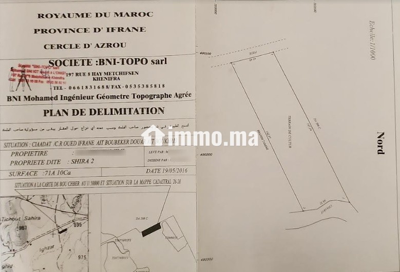 Propriété avec oliviers à vendre à Amghass - Terrain à vendre - Azrou