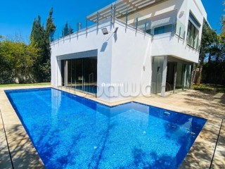 Villa luxe, isolée à louer vide sur Aindiab, 4 chambres 2 chambres de personnels - Villa à louer - Casablanca