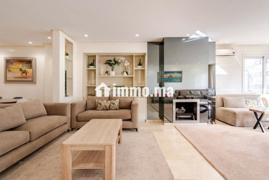 Magnifique appartement meublé 3 chambres a louer sur Triangle dor - Location Immobilier - Casablanca - photo 7