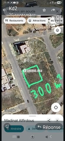 Terrain à vendre zone villa avec autorisation - Vente Immobilier - Rabat - photo 1