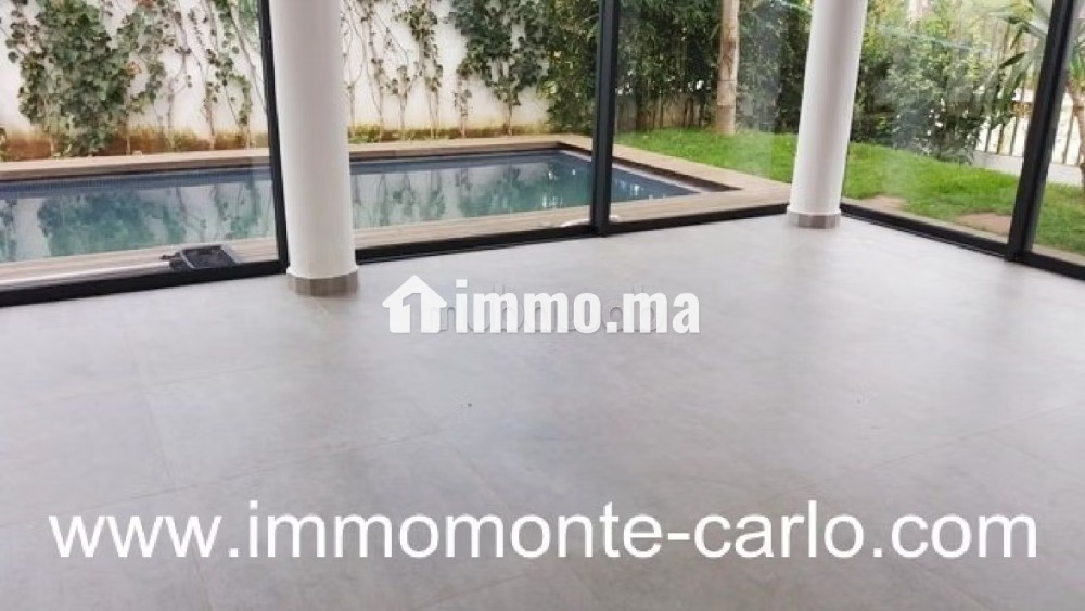 A louer villa de standing avec piscine à Hassan - Location Immobilier - Rabat - photo 1