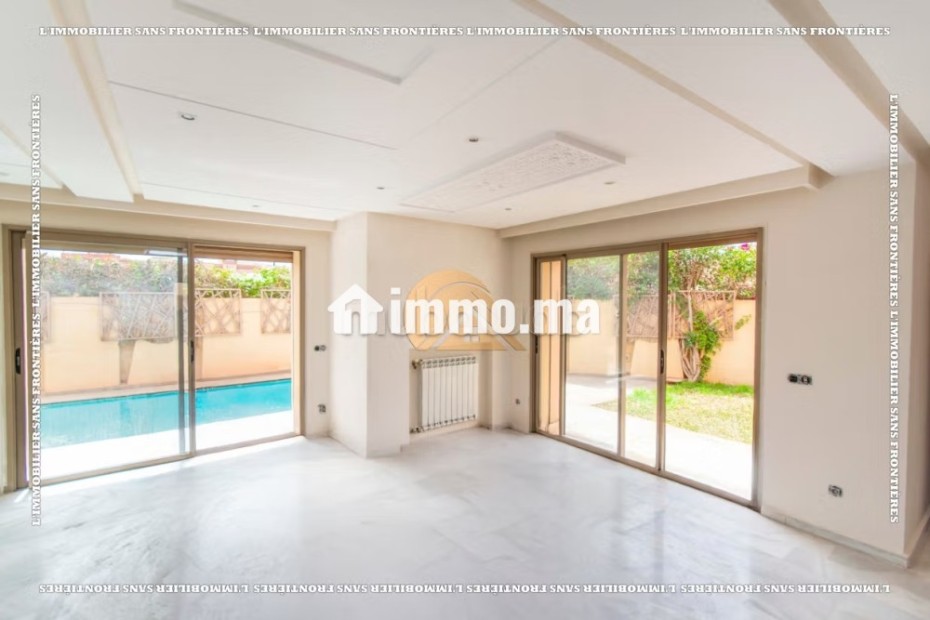 Villa semi meublée avec piscine privée à louer, Targa - Location Immobilier - Marrakech - photo 3