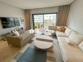 Location d'un appartement à Casablanca Finance City. 2 chambres. Porte blindée, sécurité - Appartement à louer - Casablanca