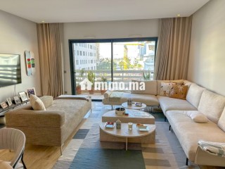 Location d'un appartement à Casablanca Finance City. 2 chambres. Porte blindée, sécurité - Appartement à louer - Casablanca