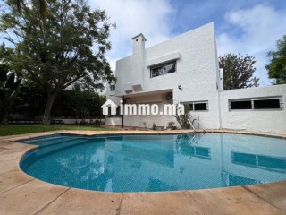 Location villa de luxe à CIL Hay Salam. 3 belles chambres. Cheminée, piscine - Villa à louer - Casablanca
