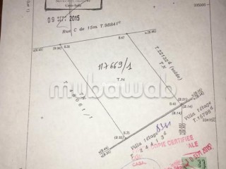 Vente de terrain à Anfa dans une Belle Ruelle calle Surface totale 1252 m² - Terrain à vendre - Casablanca