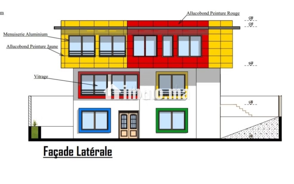 Terrain 300m 3 façades pour villa ou école privée - Vente Immobilier - Azemmour - photo 1