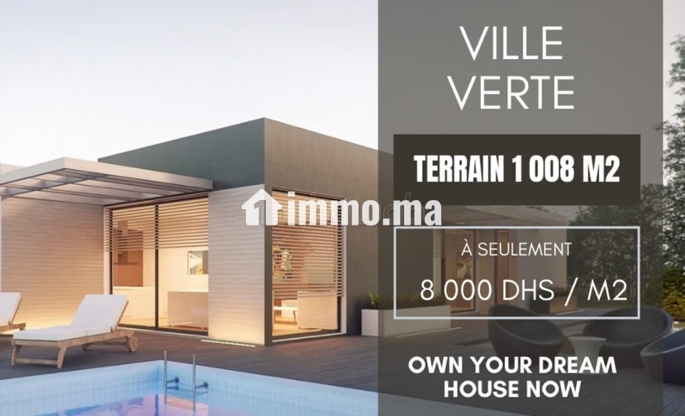 Vente à Vendre Ville Verte Bouskoura de 1008 m² - Vente Immobilier - Bouskoura - photo 1