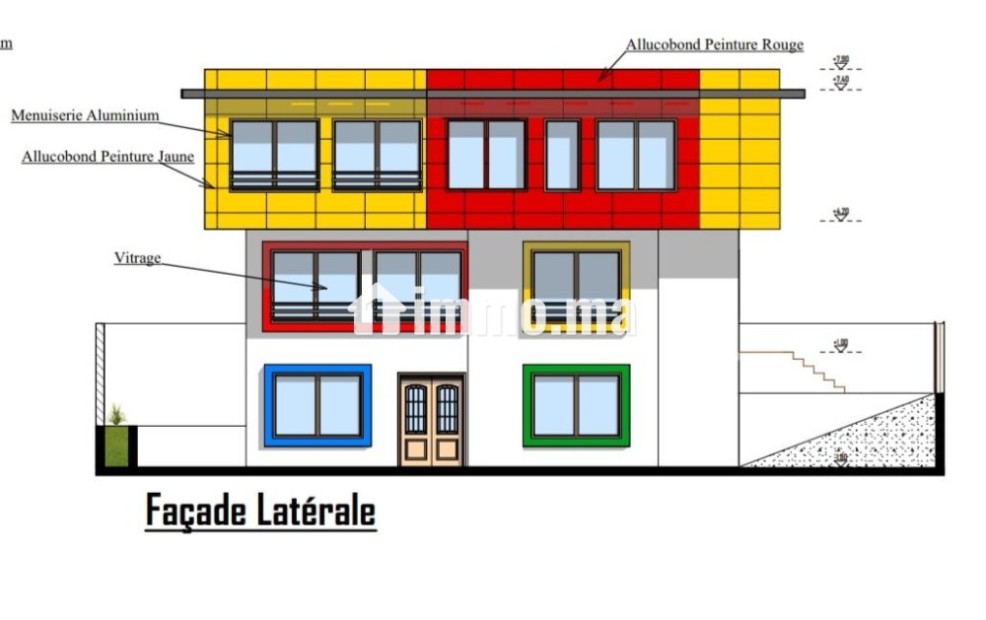 Terrain 300m 3 façades pour villa ou école privée - Vente Immobilier - Azemmour - photo 1