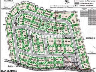 A 6 km du centre dans un quartier résidentiel avec hôtels luxueux et golf, magnifiques terrains lotis - Terrain à vendre - Marrakech