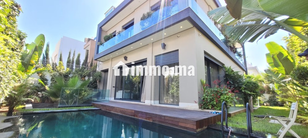 Villa neuve, moderne et luxueusement meublée - Location Immobilier - Casablanca - photo 1