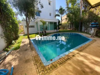 Villa avec ascenseur EN LOCATION à Hassan RABAT - Villa à louer - Rabat