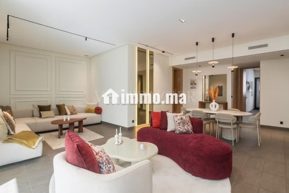 Location appartement 2chambres meublé moderne avec terrasse à Anfaplace,
Ain Diab - Location Immobilier - Casablanca - photo 2
