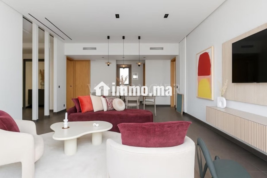 Location appartement 2chambres meublé moderne avec terrasse à Anfaplace,
Ain Diab - Location Immobilier - Casablanca - photo 4