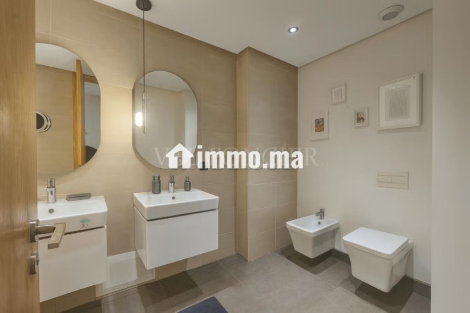 Location appartement 2chambres meublé moderne avec terrasse à Anfaplace,
Ain Diab - Location Immobilier - Casablanca - photo 7