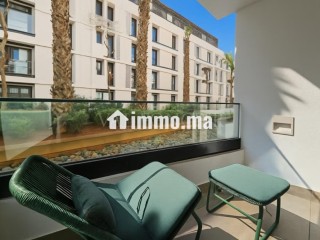Location appartement 2chambres meublé moderne avec terrasse à Anfaplace,
Ain Diab - Appartement à louer - Casablanca