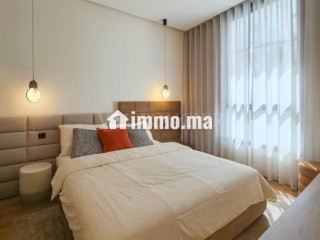 Location appartement 2chambres meublé moderne avec terrasse à Anfaplace,
Ain Diab - Appartement à louer - Casablanca