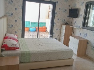 Location meublé Bourgogne salon 3 chambres - Appartement à louer - Casablanca
