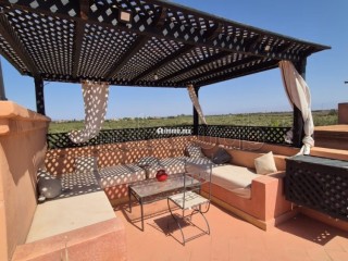 Dans très belle résidence, appartement meublé, 2 ch, terrasse et rooftop, vue Atlas - Appartement à vendre - Marrakech