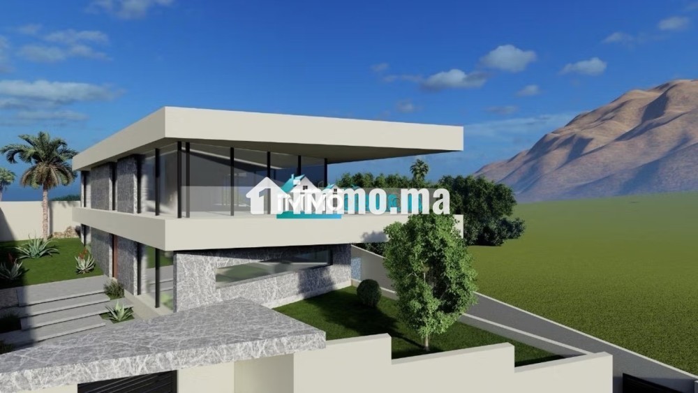 Terrain à vendre avec projet de villa prêt à construire – Vue exceptionnelle sur mer à jbila achakar - Vente Immobilier - Tanger - photo 4