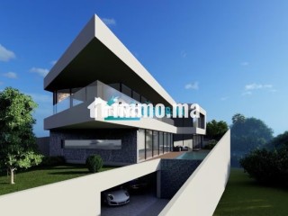 Terrain à vendre avec projet de villa prêt à construire – Vue exceptionnelle sur mer à jbila achakar - Villa à vendre - Tanger