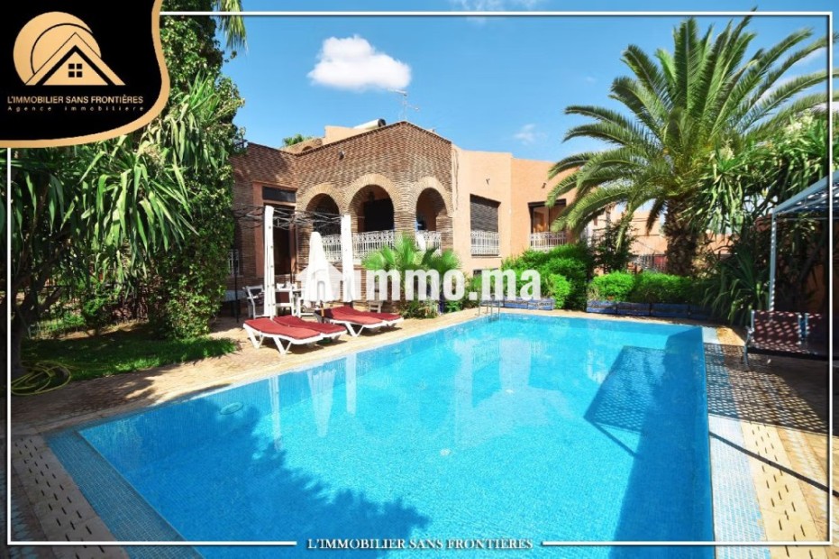 Villa meublée à vendre 1010m² Targa Marrakech - Vente Immobilier - Marrakech - photo 1