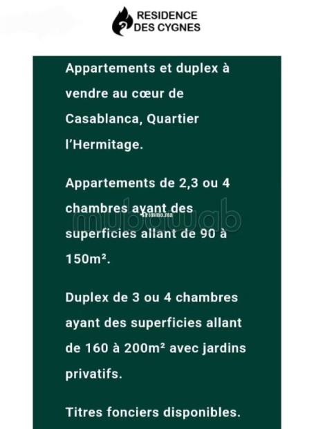Joli duplex avec Rez de jardin à vendre 129 m² - Vente Immobilier - Casablanca - photo 3