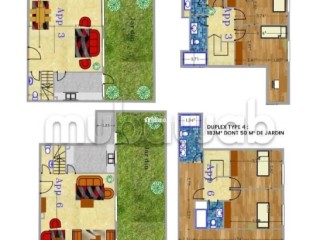 Joli duplex avec Rez de jardin à vendre 129 m² - Appartement à vendre - Casablanca