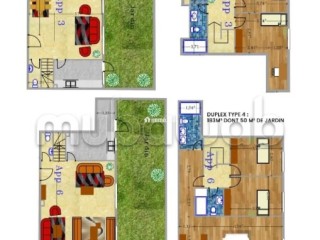 Joli duplex avec Rez de jardin à vendre 129 m² - Appartement à vendre - Casablanca
