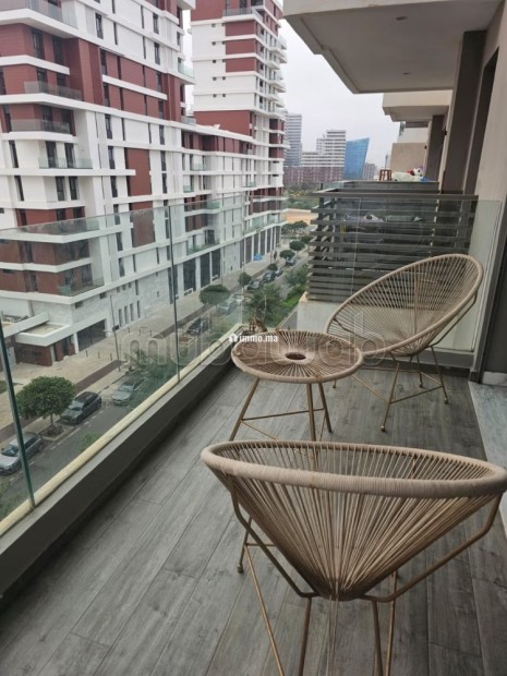 Casablanca Finance City Magnifique Appartement 2 chambres meublé avec terasse au 5 eme etage avec piscine - Location Immobilier - Casablanca - photo 1