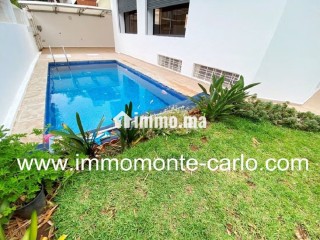 Villa haut standing neuve avec piscine et chauffage central - Villa à louer - Rabat
