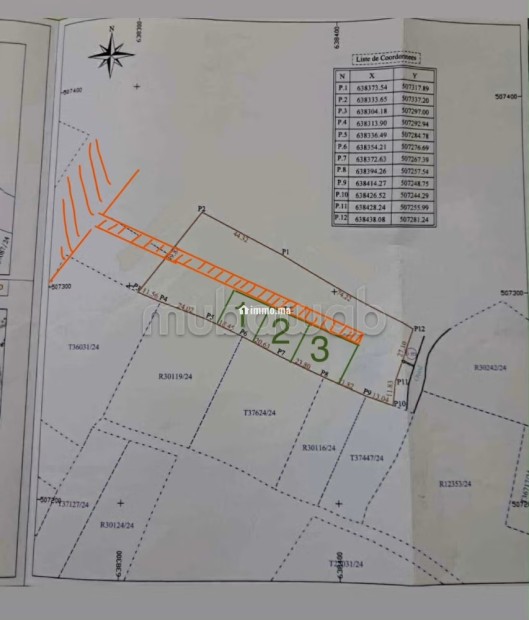 3 bouwpercelen van elk 400 m² - Vente Immobilier - Al Hoceïma - photo 1