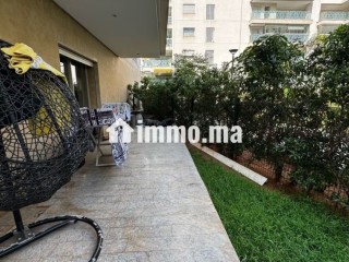À Louer – Appartement 3 Chambres Meublé en Rez de Jardin – Résidence Fermée - Appartement à louer - Casablanca