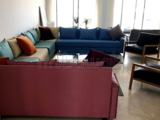 Location d'un appartement à Gauthier. 3 chambres. Meublé - Appartement à louer - Casablanca
