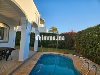 Location villa de luxe à Dar Bouazza. 4 chambres. Porte blindée et parabole - Villa à louer - Dar Bouazza