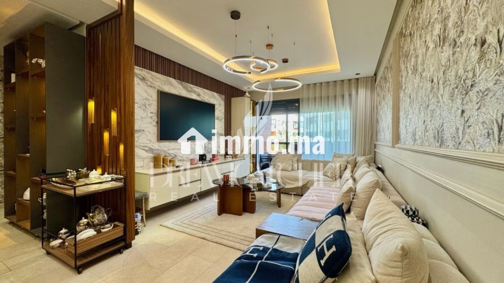 Très bel appartement en location à Ville Verte. 3 chambres. Bien meublé - Location Immobilier - Bouskoura - photo 4