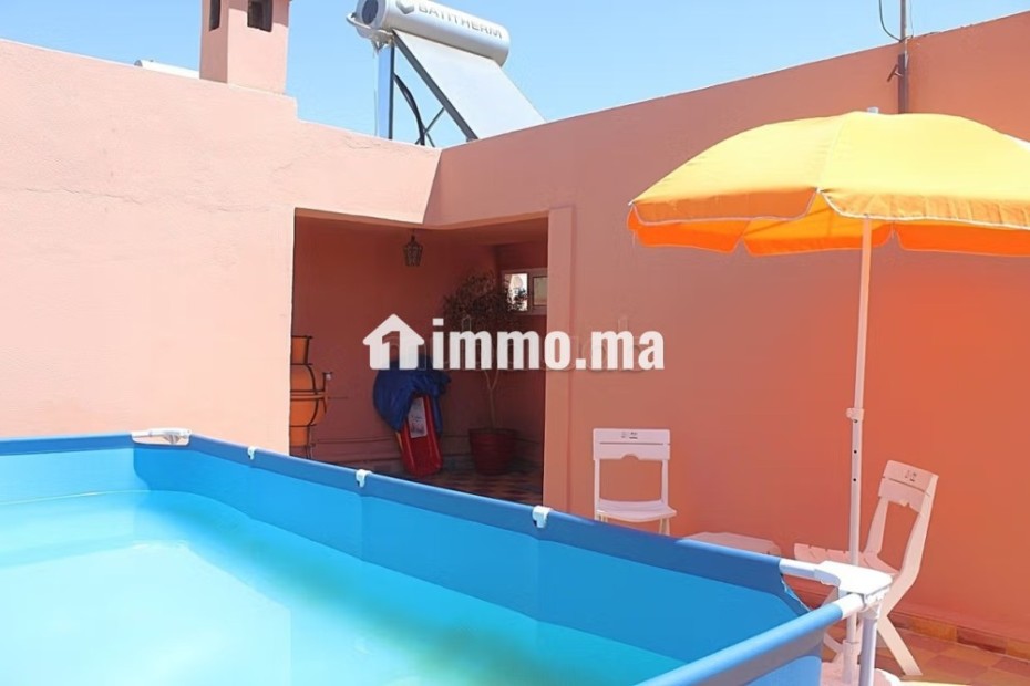Etage de villa semi meublé avec piscine - Location Immobilier - Marrakech - photo 1