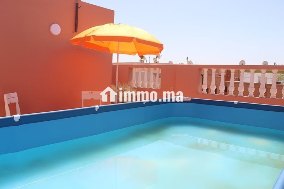 Etage de villa semi meublé avec piscine - Location Immobilier - Marrakech - photo 3
