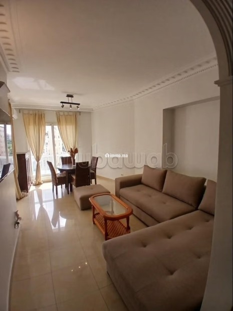Racine Massira Très beau salon 1ch meublé 75m2 balcon haut standing - Location Immobilier - Casablanca - photo 2