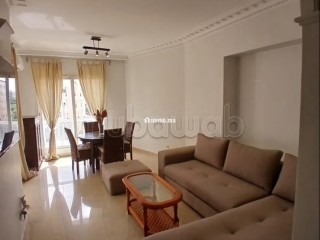 Racine Massira Très beau salon 1ch meublé 75m2 balcon haut standing - Appartement à louer - Casablanca