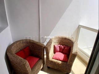 Racine Massira Très beau salon 1ch meublé 75m2 balcon haut standing - Appartement à louer - Casablanca